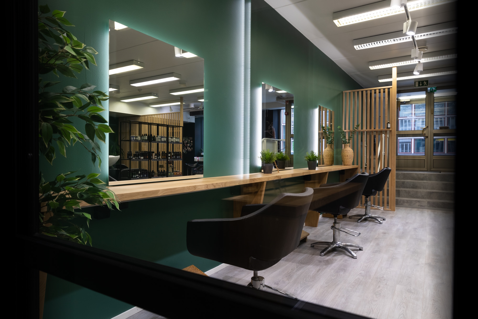 Ekomo Hair logo - ekologinen kampaamo Hämeenlinnassa